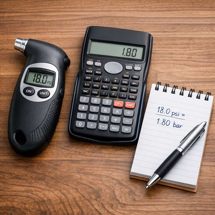Convertir 18 psi en bar : calcul simple et résultat exact