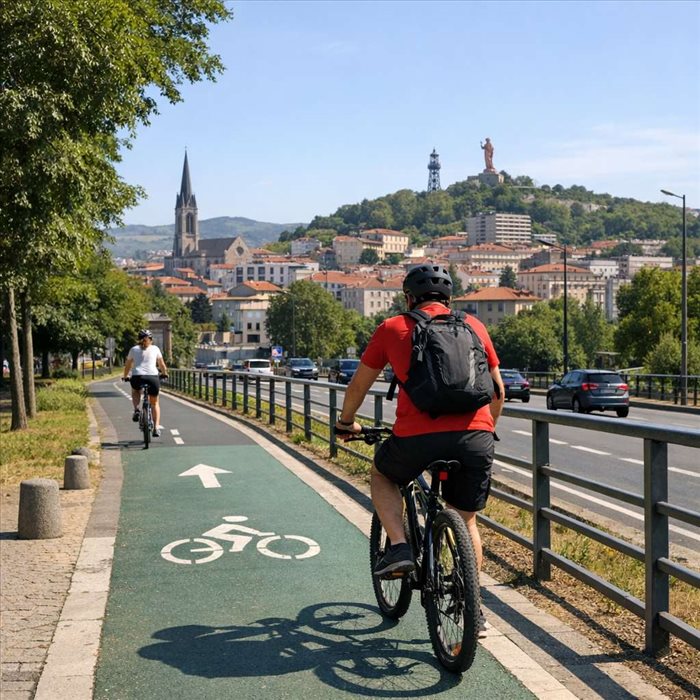Pistes cyclables à Saint-Étienne : meilleurs itinéraires vélo