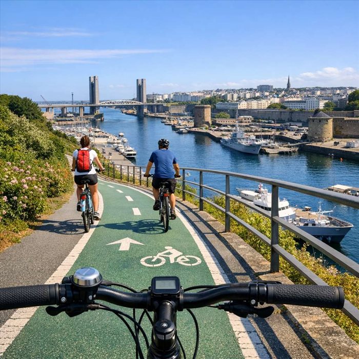 Pistes cyclables à Brest : meilleurs itinéraires à vélo