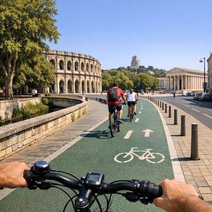 Pistes cyclables à Nîmes : itinéraires vélo et conseils