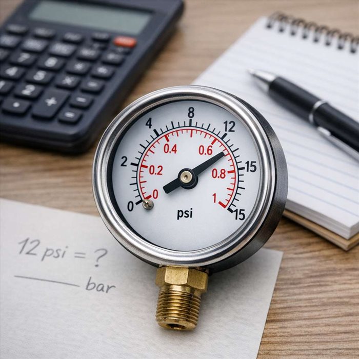 Convertir 12 psi en bar : la méthode simple et rapide