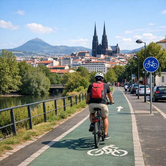 Pistes cyclables à Clermont-Ferrand : meilleurs itinéraires vélo