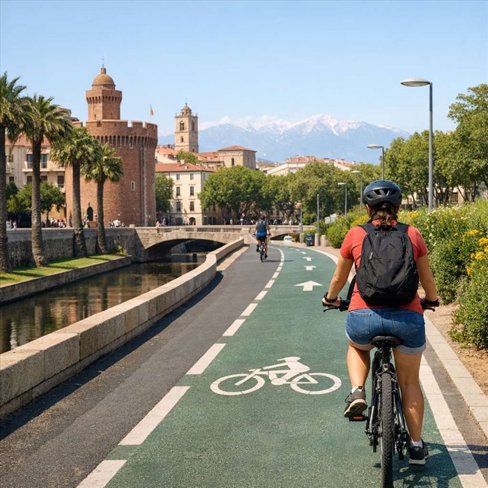 Pistes cyclables à Perpignan : 5 itinéraires vélo à découvrir