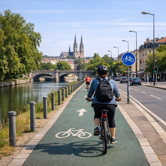 Pistes cyclables à Nancy : meilleurs itinéraires à vélo