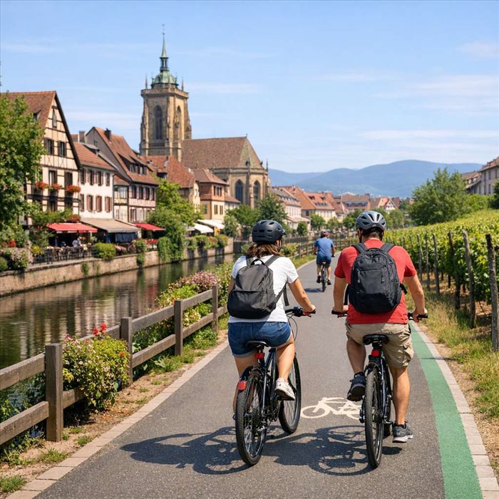 Pistes cyclables à Colmar : meilleurs itinéraires à vélo